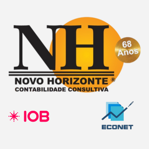 Contrato da Novo Horizonte Contabilidade Consultiva com Econet e IOB, garantindo atualização profissional segura em legislações e normas.